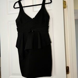 Black Cult Out Stretch Dress Large